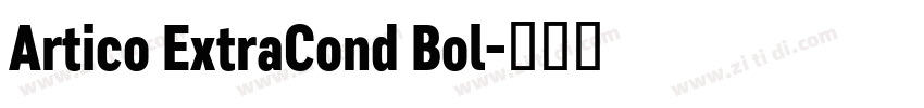 Artico ExtraCond Bol字体转换